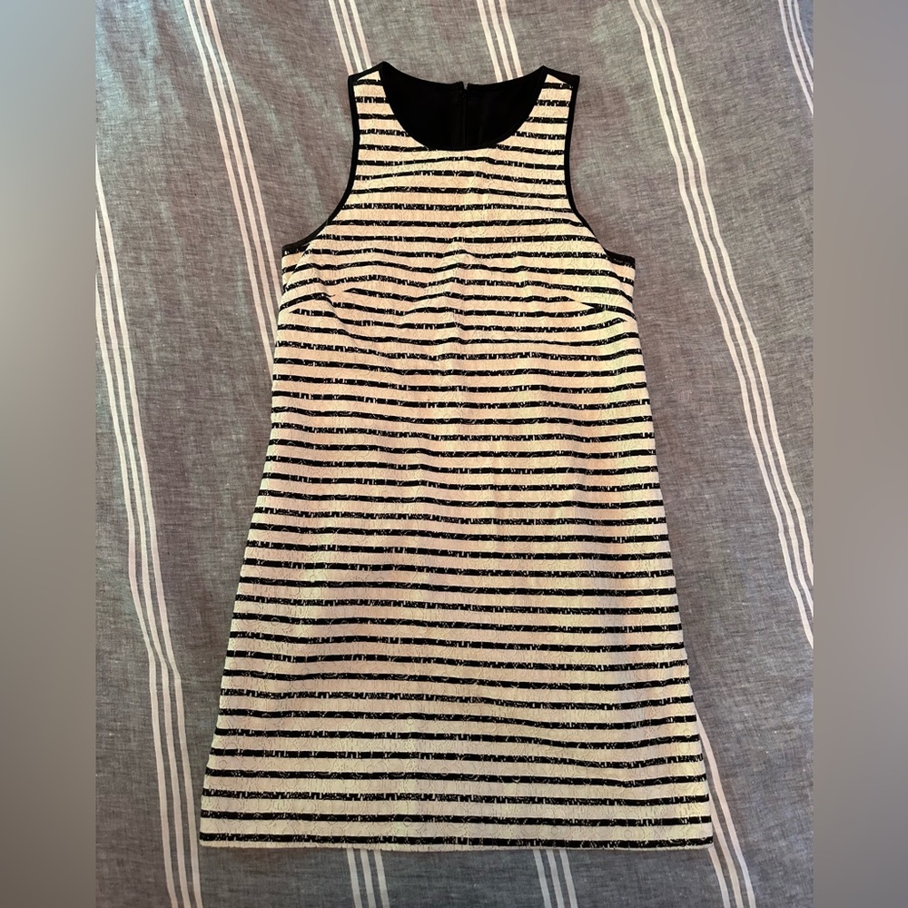 Striped sleeveless mini Aline dress size XS/S
